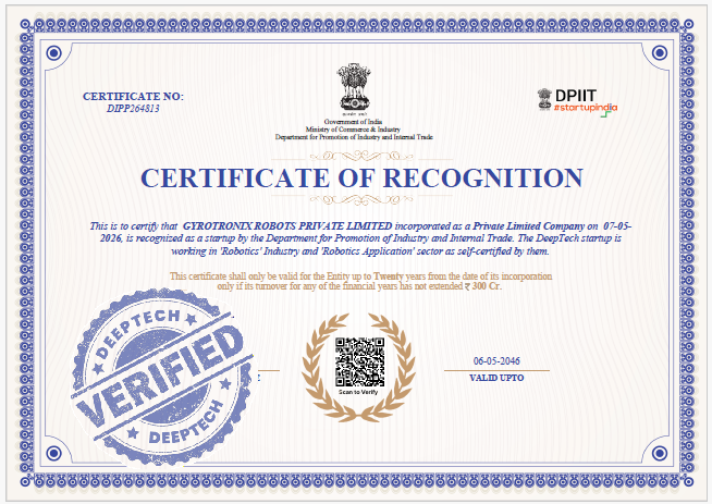 Deeptech Certificate
